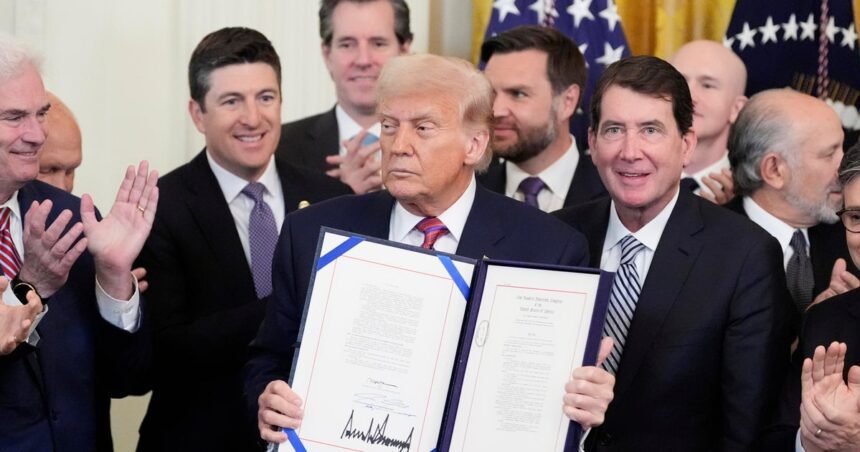trump-signs-landmark-genius-act,-hailing-“exciting-new-frontier”-for-crypto