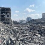 Palestinians fly idf attacks on gaza city as israelis negate against occupation notion
