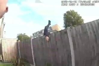 Parkour-trained-police-officer-ends-chase-with-Hot-Fuzz-style-fence-hopping